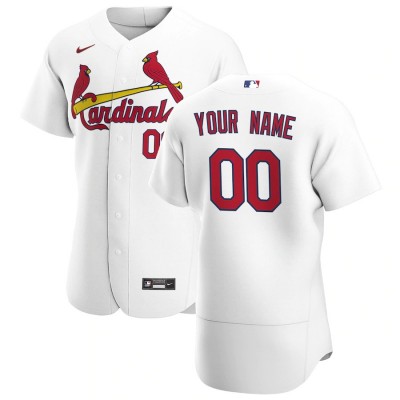 St. Louis Cardinals Custom Men's Nike White Home 2020 Authentic Player MLB Jersey
